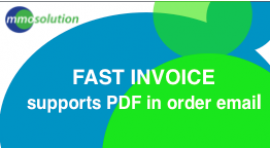 FAST INVOICE supports PDF in order email