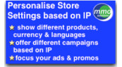 Personalise store by IP location