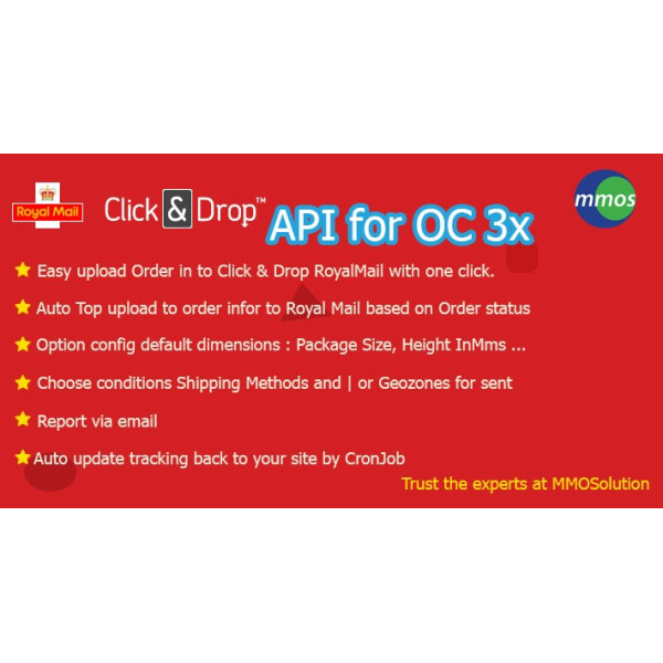 Royal Mail Click and Drop API for Opencart 3.x