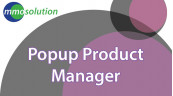Popup Product Manager