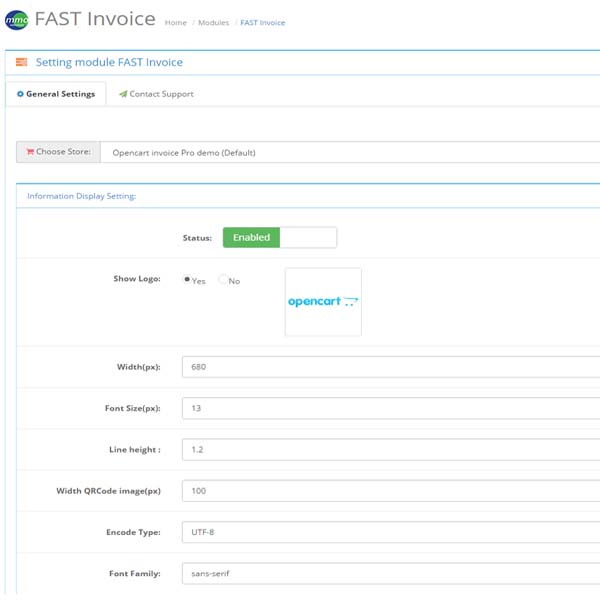 FAST INVOICE supports PDF in order email